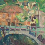 Κωνσταντίνα Ρούση:
«Γέφυρα στην Ζαχλωρού»,
50Χ70εκ. Λάδι σε καμβά